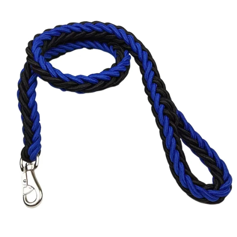 Nylon Braided Dog Leash For Large Breeds Traction Rope