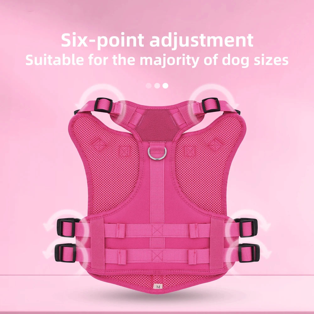 High Concerned Tactical Dog Harness No Pull With Handle