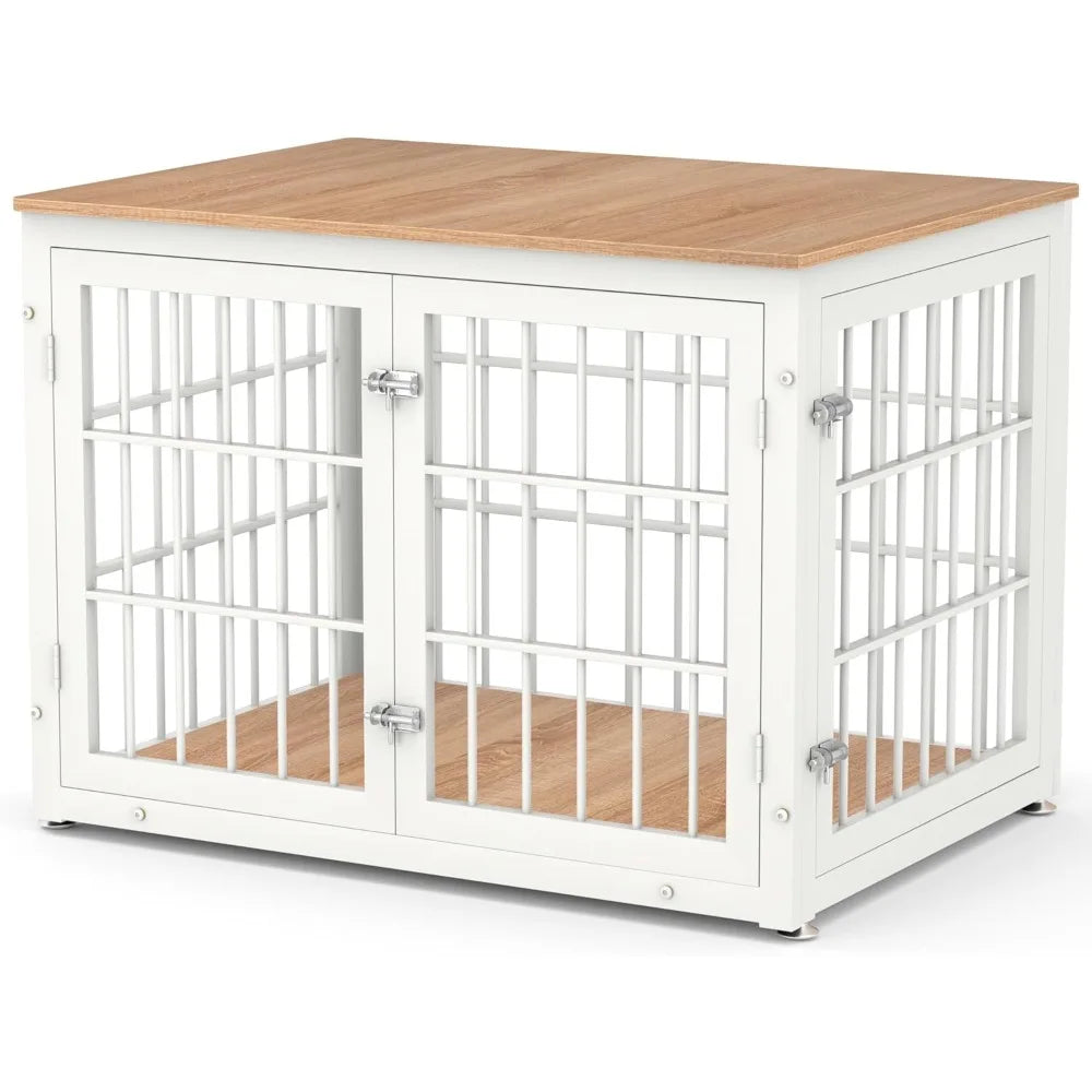 HUANZHUANG Heavy Duty Dog Crate Furniture For Large Dogs End Table
