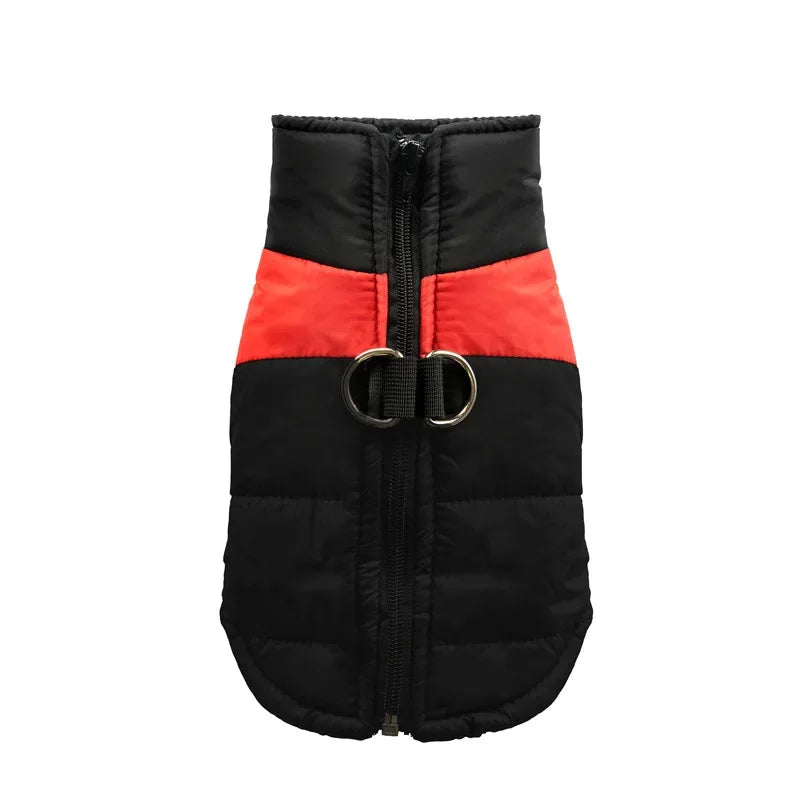 Waterproof Warm Dog Coat Jacket With Padded Zipper