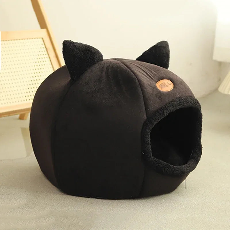 Booteely Deep Sleep Winter Cat Bed Cozy Cave Nest Indoor