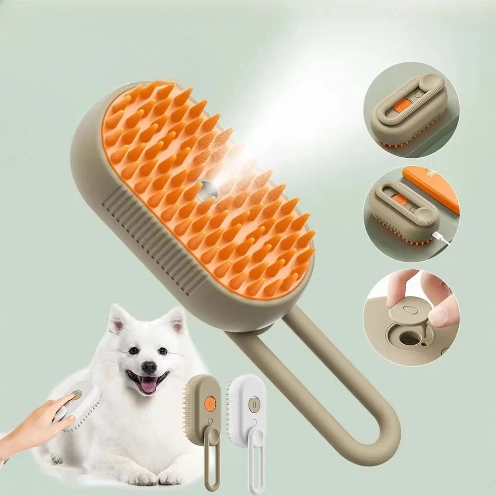 NOVELTY MOON 3 In 1 Electric Pet Grooming Brush Pro