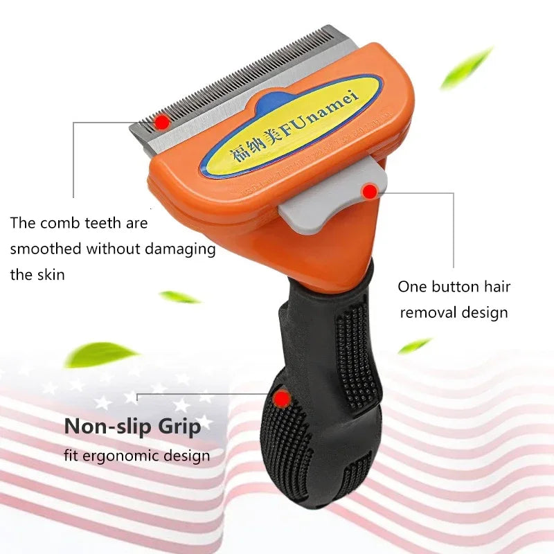 Pet Hair Removal Comb Grooming Brush For Cats And Dogs