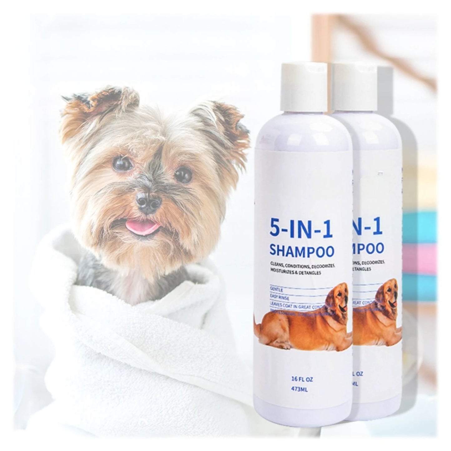 5 In 1 Dog Shampoo For Itchy And Sensitive Skin Relief