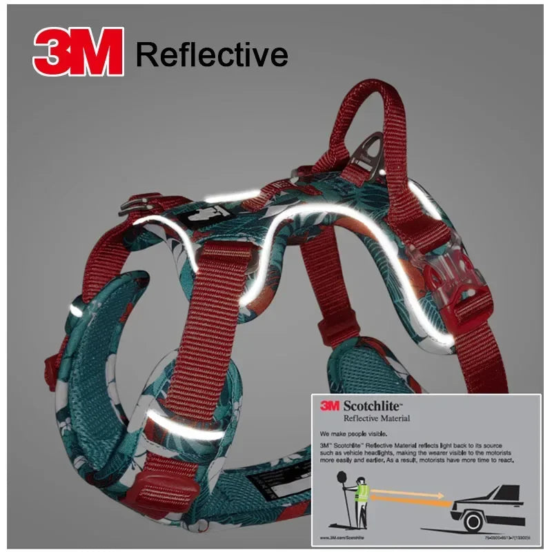 TRUELOVEB Explosion-Proof Dog Harness Reflective Nylon TLH5653