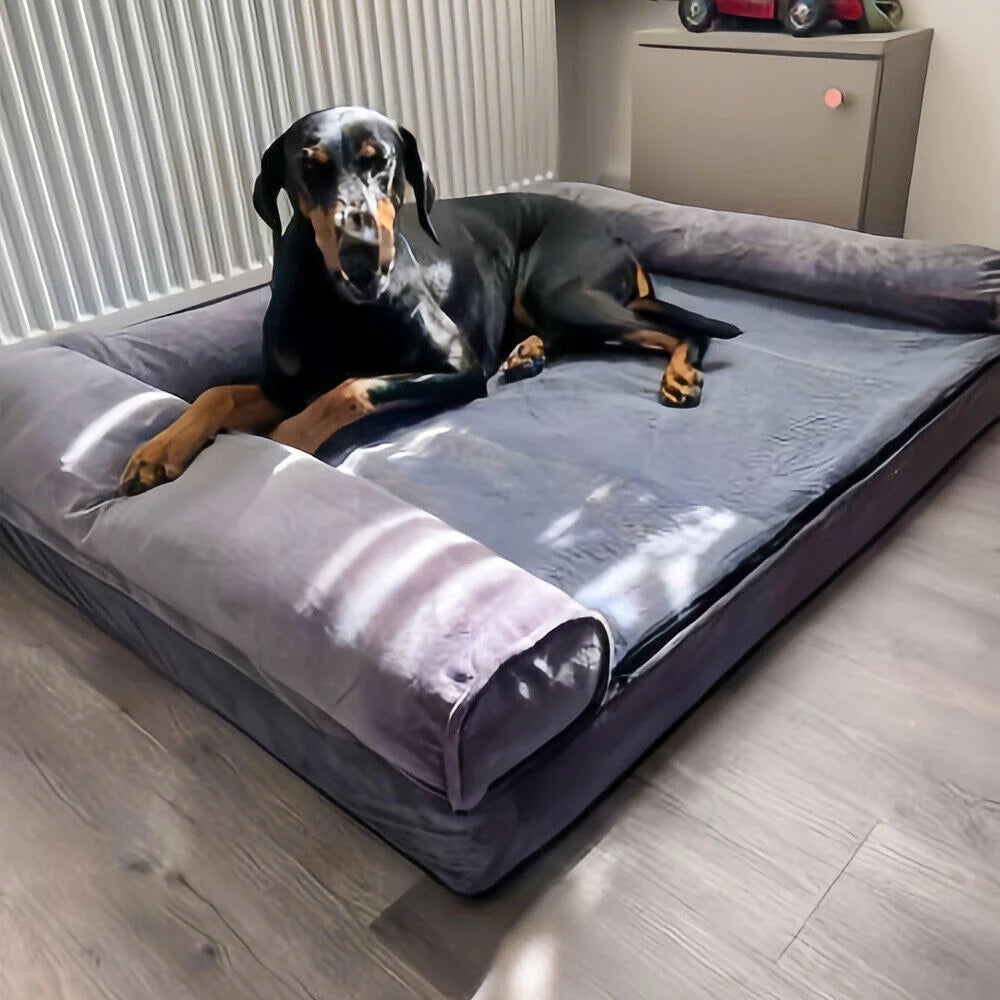BORWARTCN Calming Dog Bed Orthopedic Memory Foam With Removable Cover