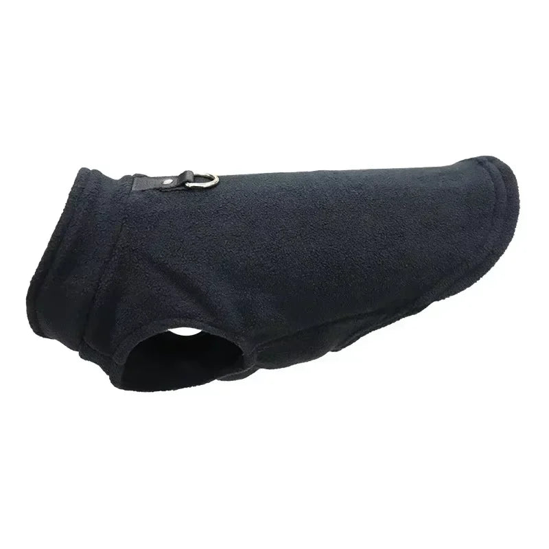 NONECN Fleece Dog Coat With D Ring For Small Dogs And Cats