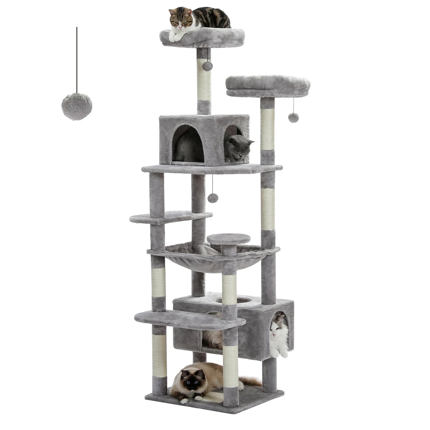 PAWZ Road Large Cat Tree Indoor Cats With Sisal Posts