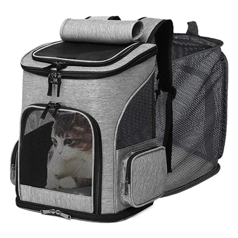 Breed Breathable Cat Carrier Backpack Foldable Travel Bag