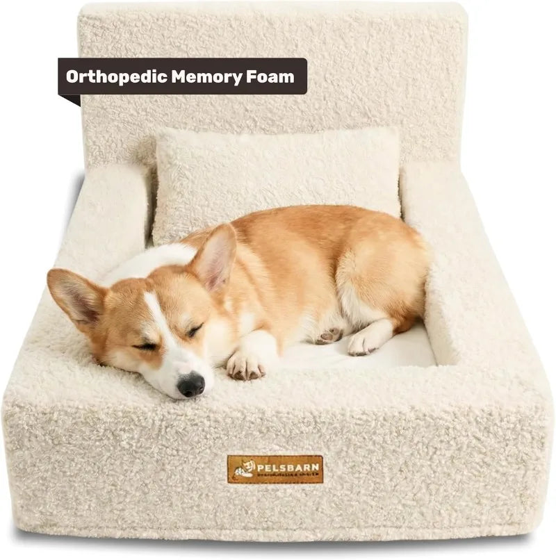 YTYIN Real Orthopedic Dog Bed With High Density Memory Foam