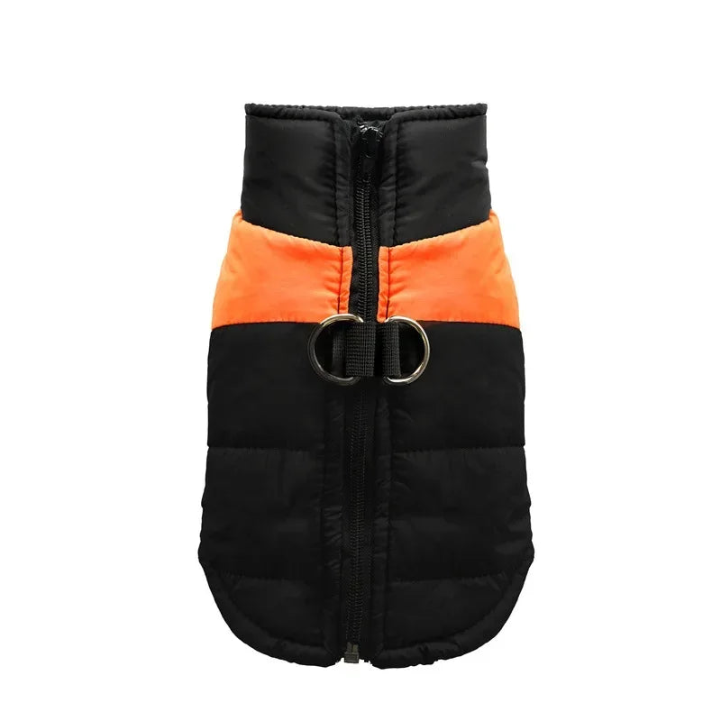 Waterproof Warm Dog Coat Jacket With Padded Zipper