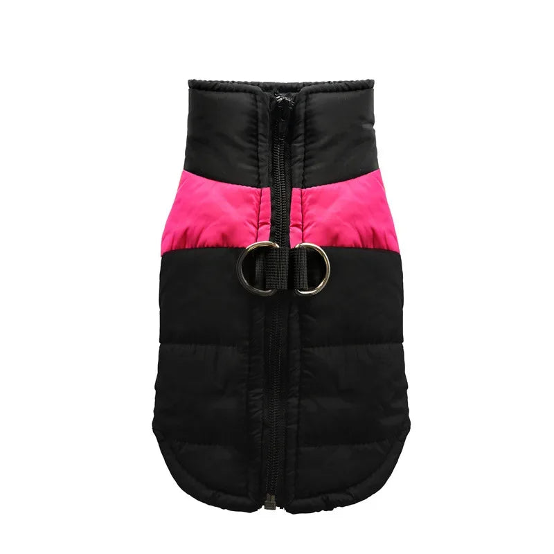 Waterproof Warm Dog Coat Jacket With Padded Zipper