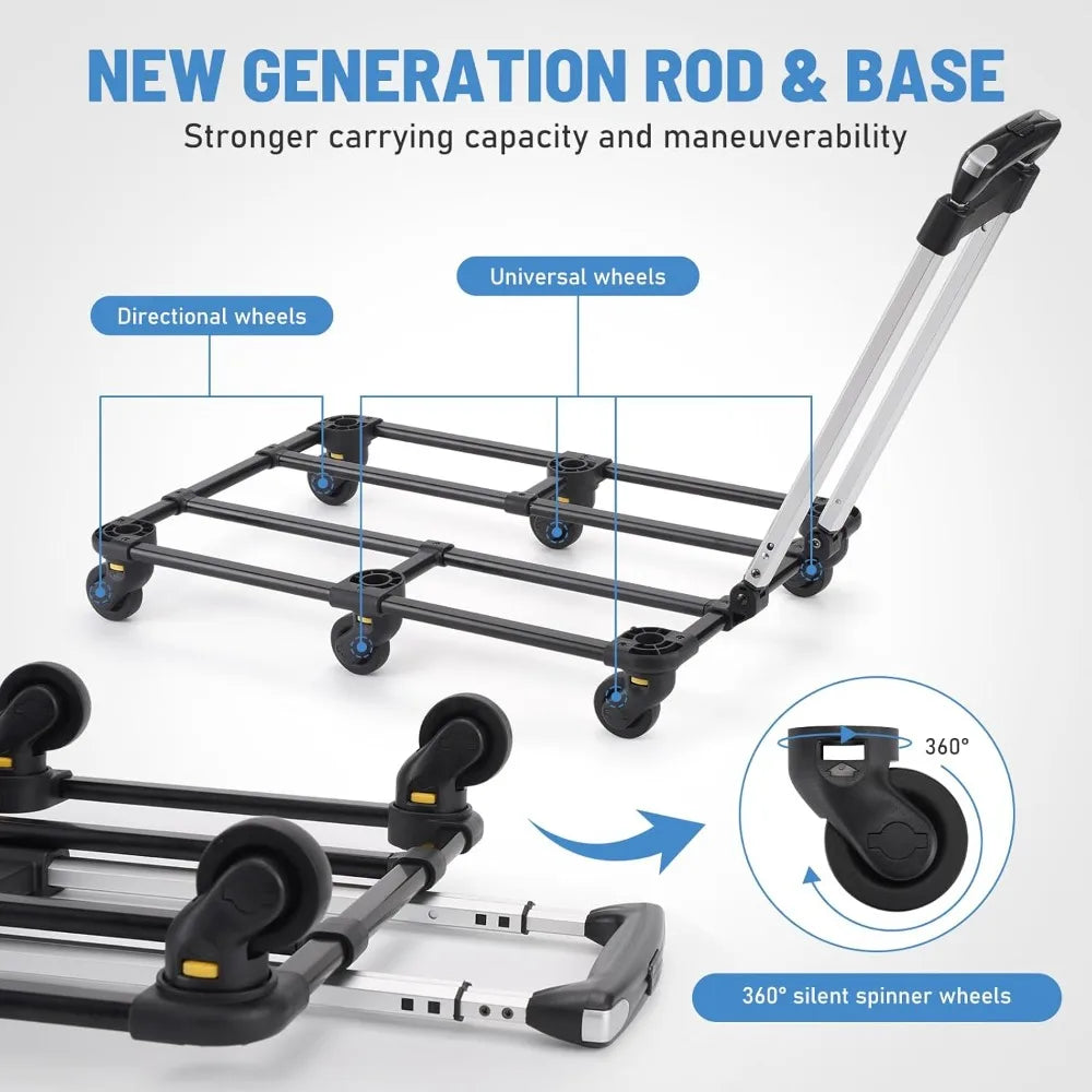 TIFICY Double Pet Carrier With Wheels For Cats And Small Dogs Up To 40 Pounds