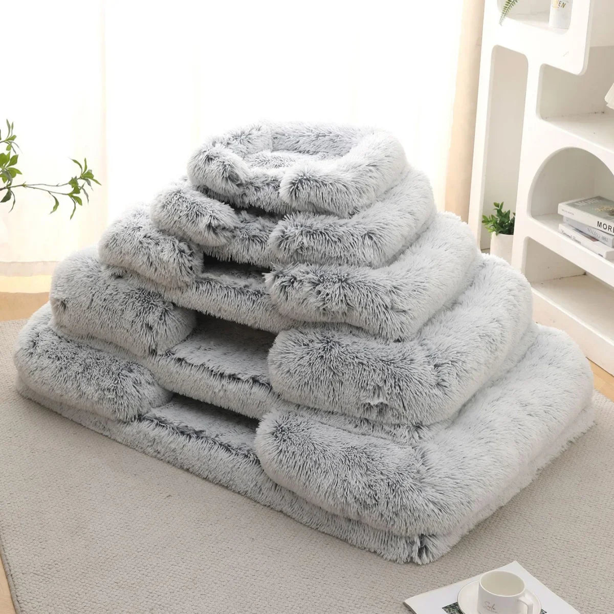 Plush Dog Bed Winter Thickened Pad Sofa With Removable Mat
