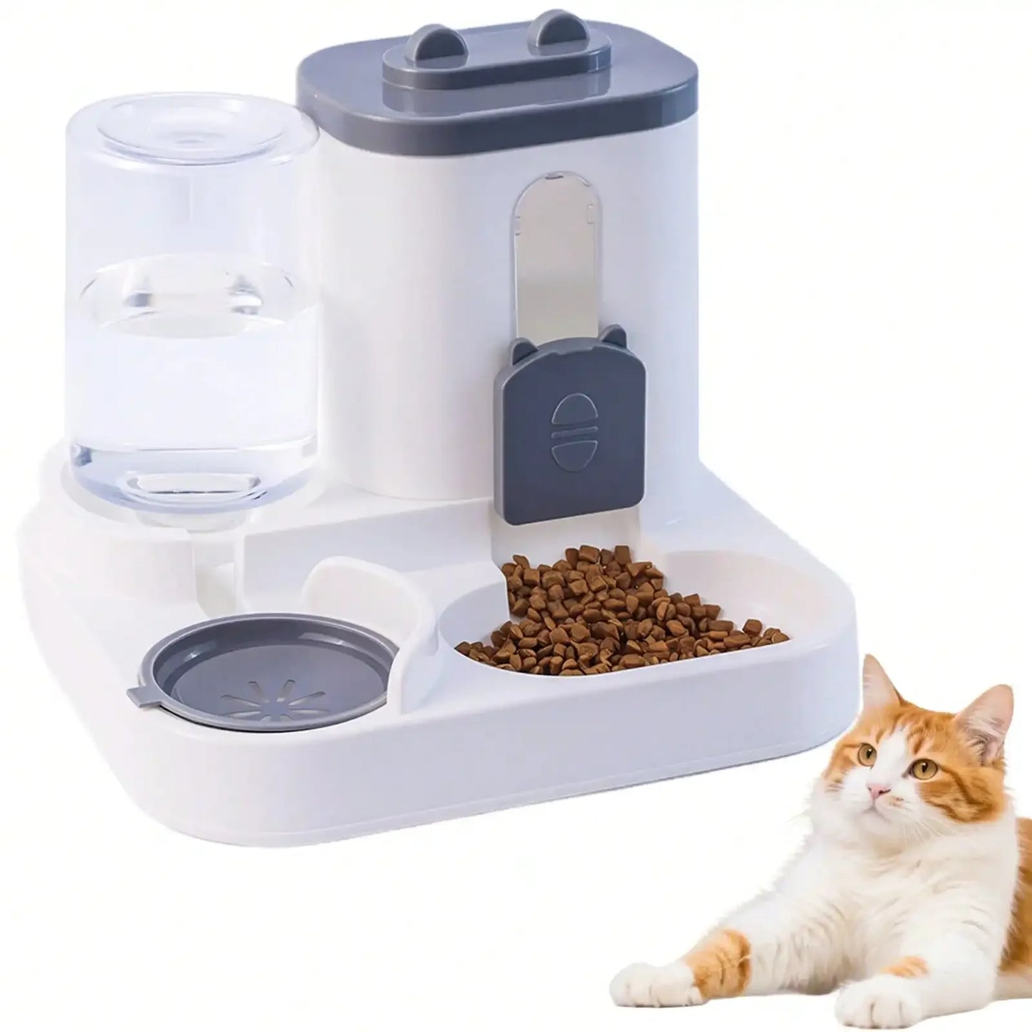 Automatic Cat Feeder and Water Dispenser Set for Pets