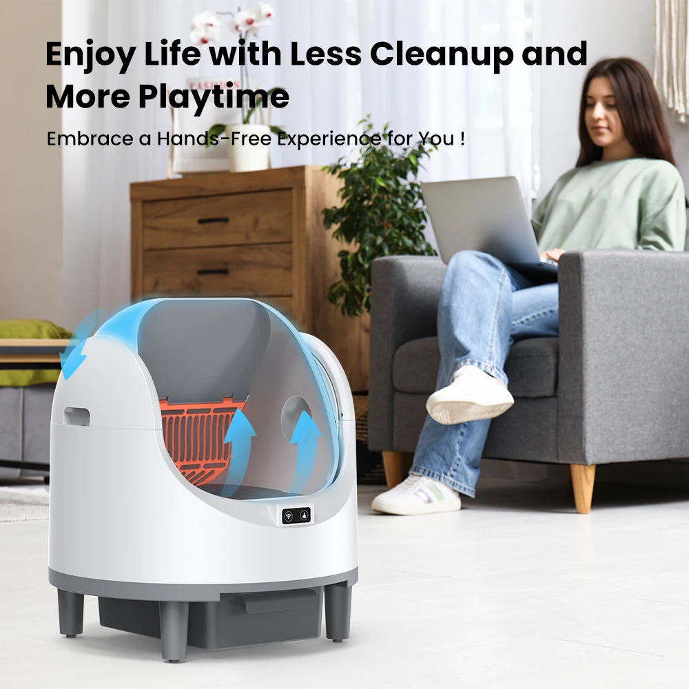 Cityflee Self-Cleaning Smart Cat Litter Box With App Control
