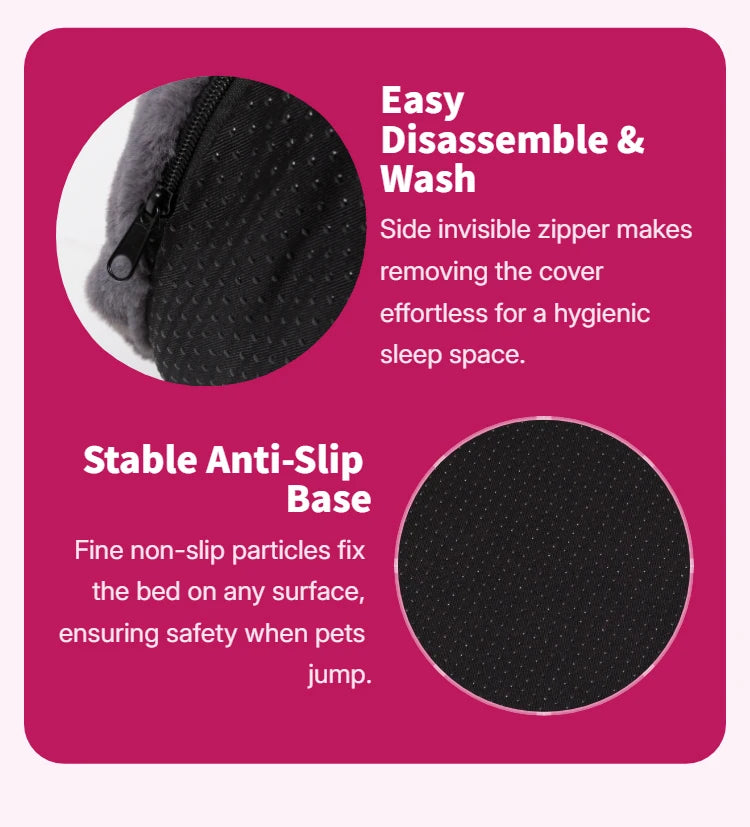 Dual Use Pet Bed Cozy Cuddler Mat For Shared Restful