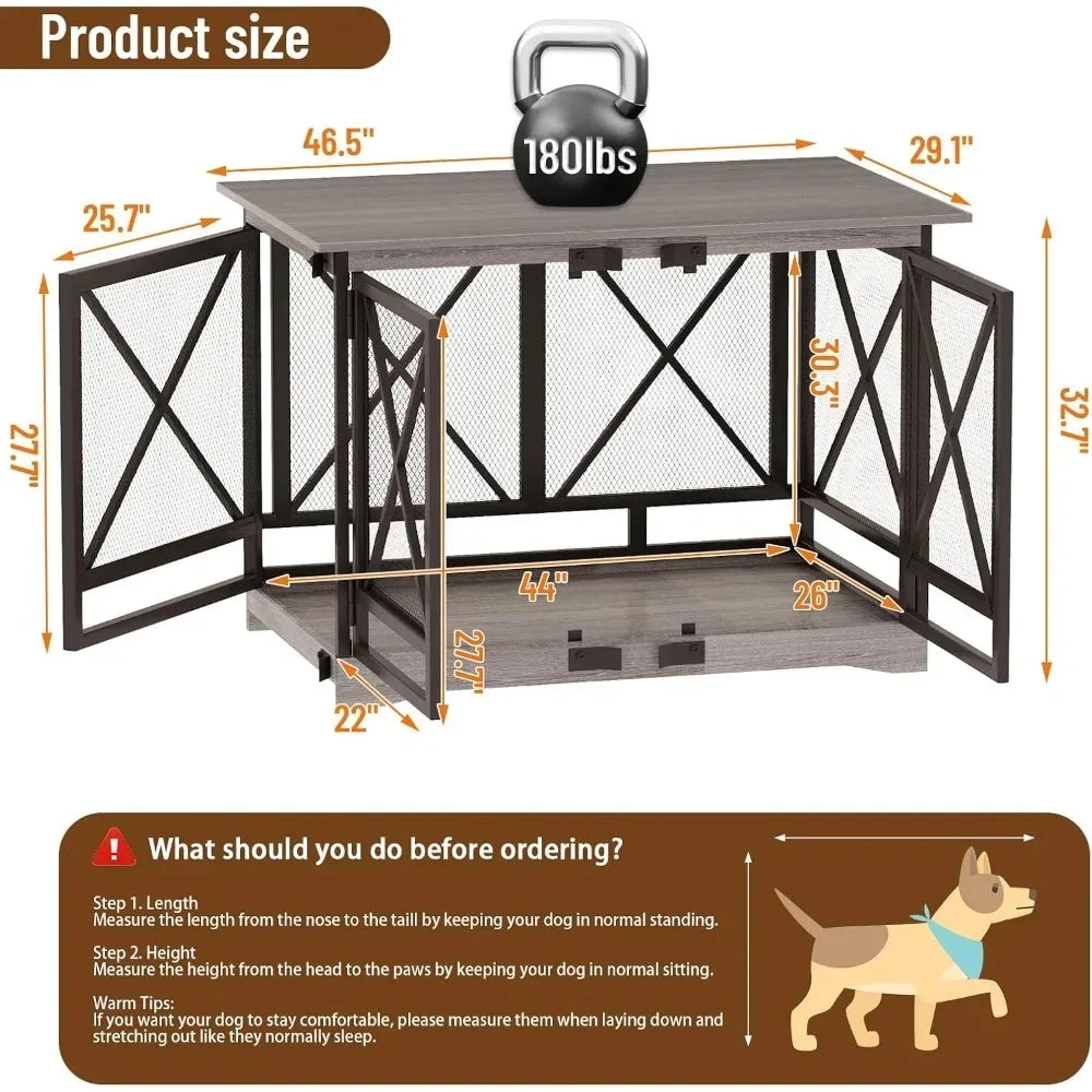 HUANZHUANG Heavy Duty Dog Crate Furniture for Breeds