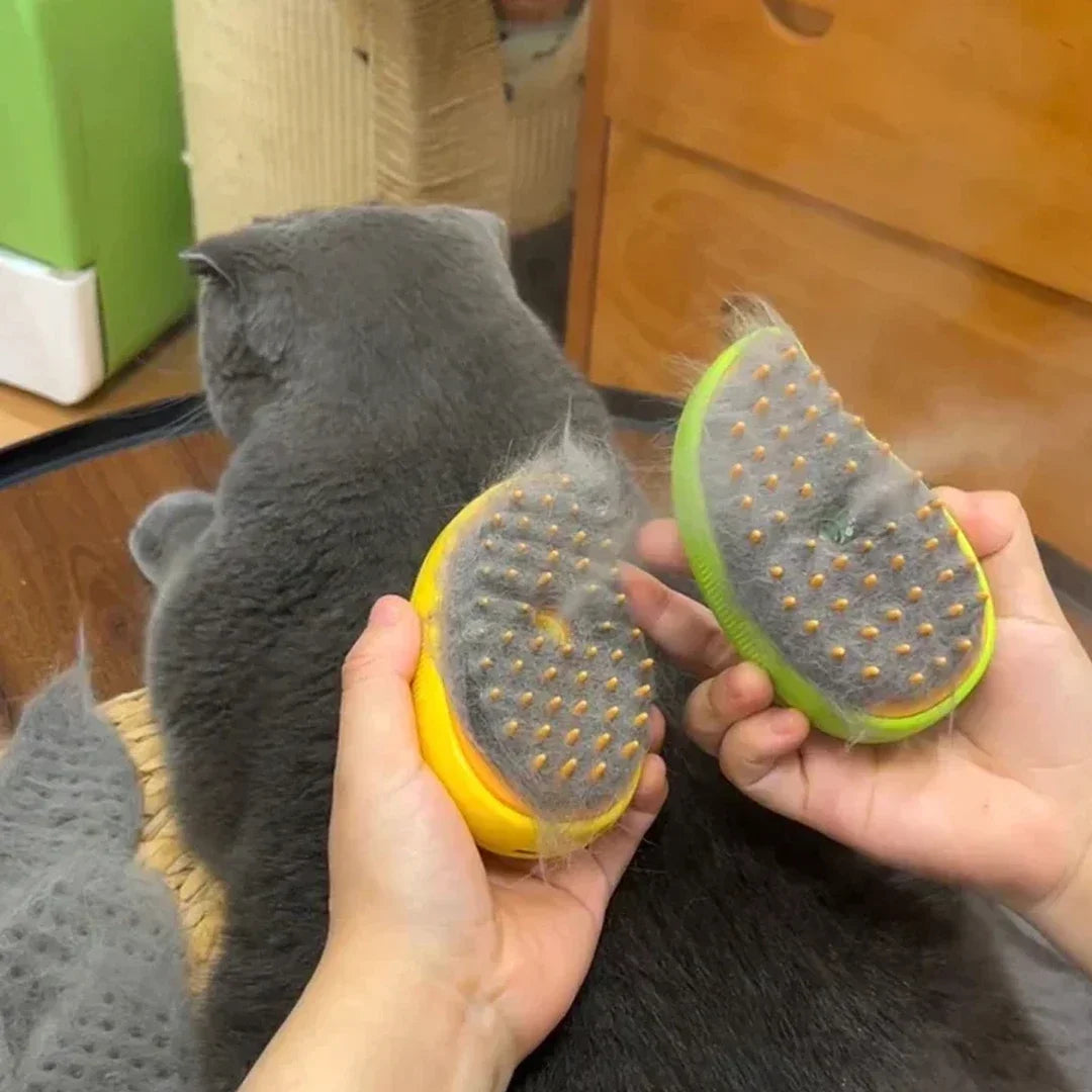 Pet Steam Brush Massager 3 In 1 Electric Grooming Comb