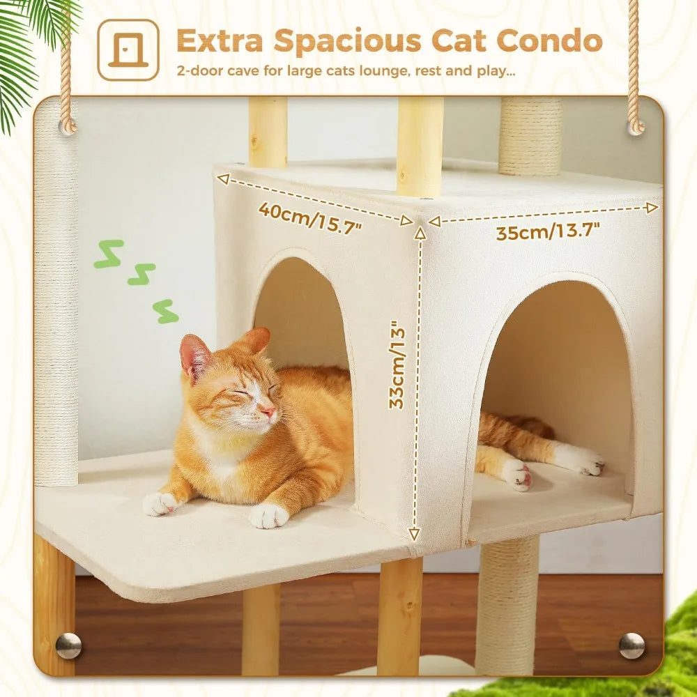 XUYUAN PAWZ Road Multi Level Cat Tree for Indoor Cats