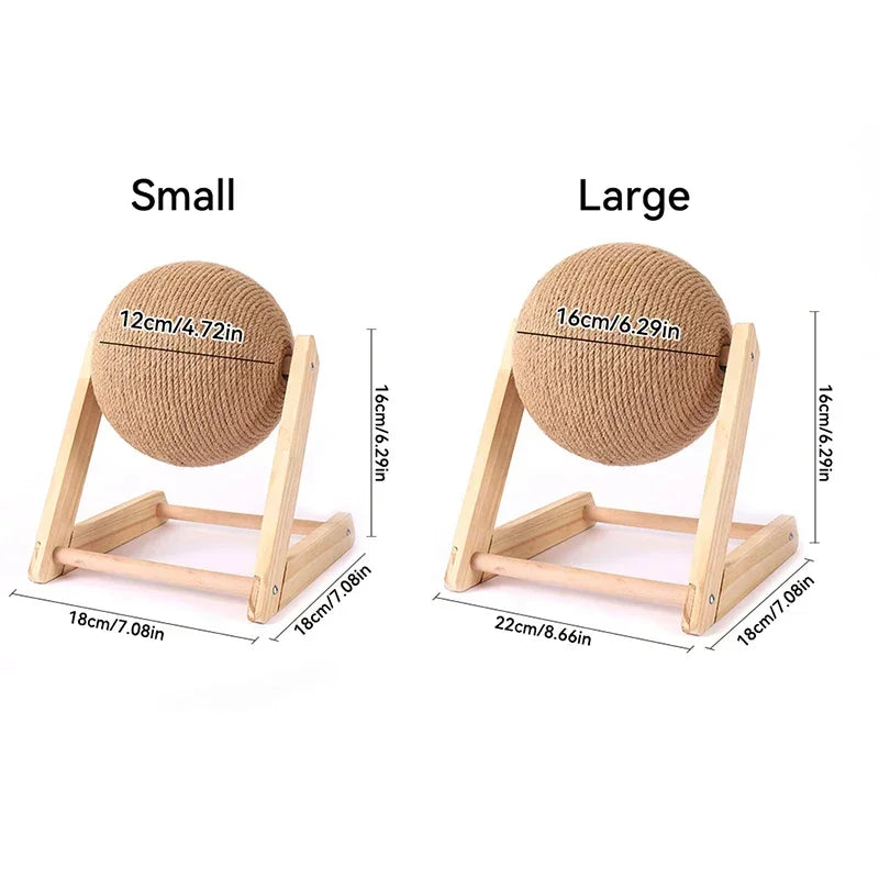 Cat Scratching Ball Toy Sisal Rope Ball for Cats