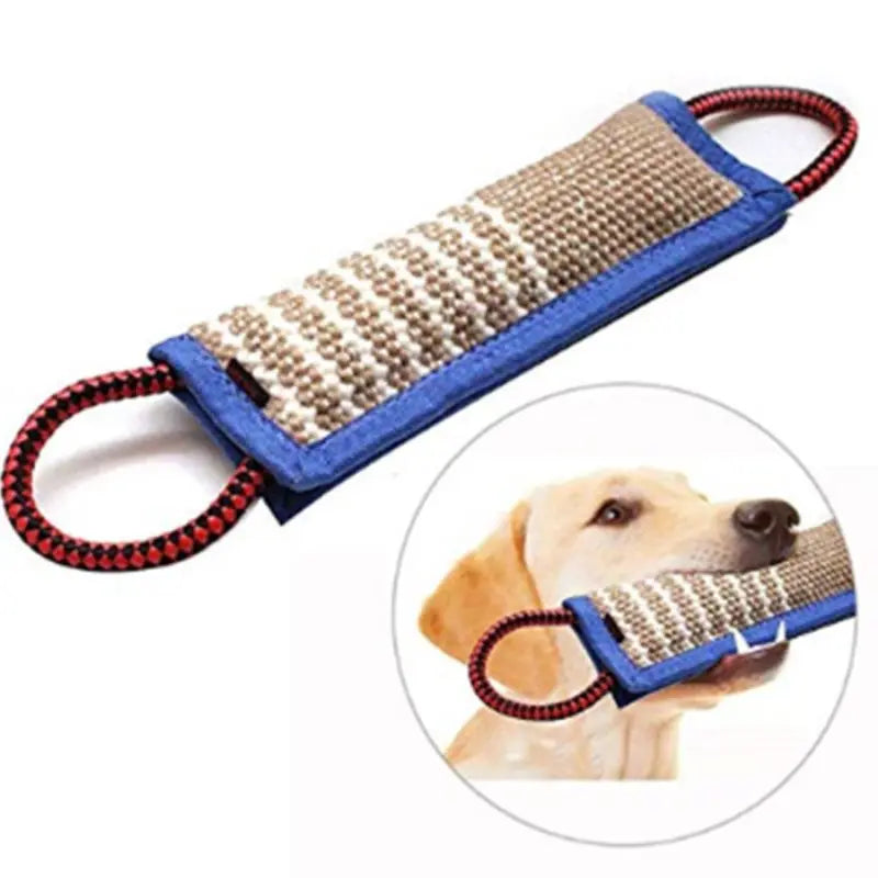 Dog Teether Chew Toy Jute Bite Pillow For Puppy Training