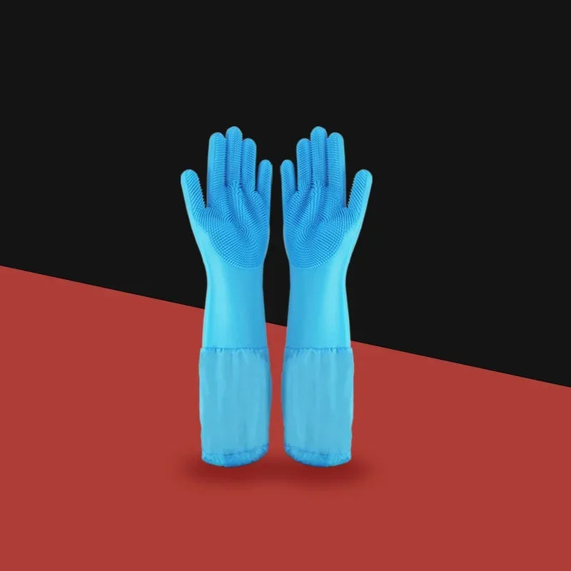 Silicone Pet Grooming Cleaning Gloves For Dogs And Cats Bathing