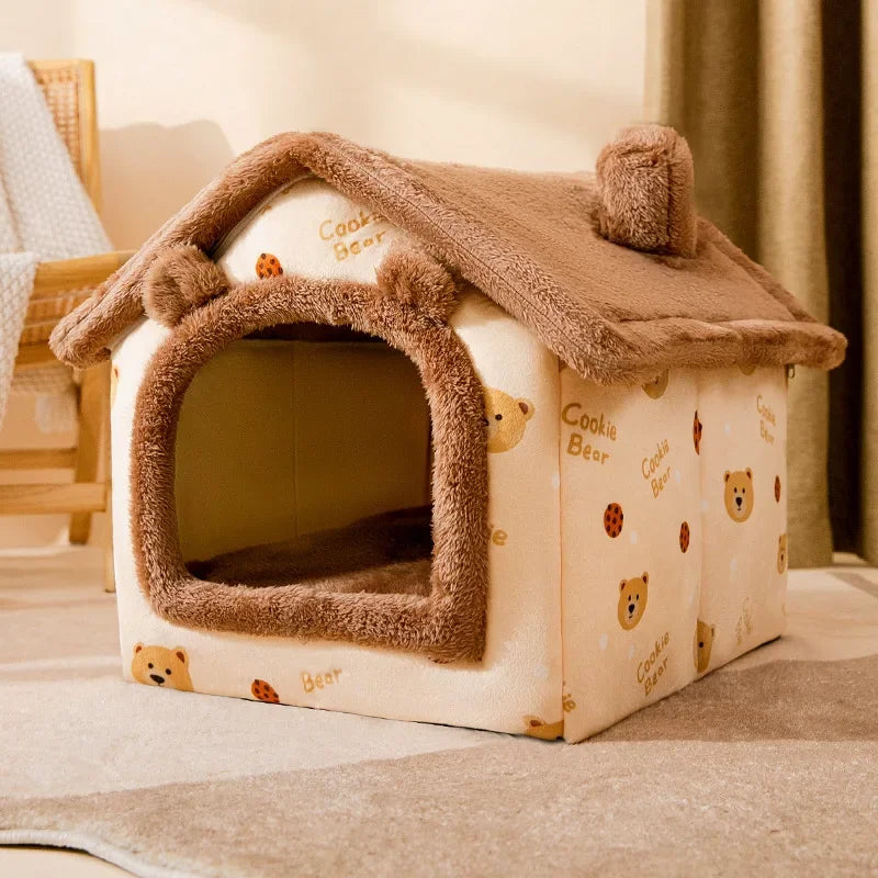 Indoor Soft Dog Bed Cave Kennel For Small Dogs Cozy