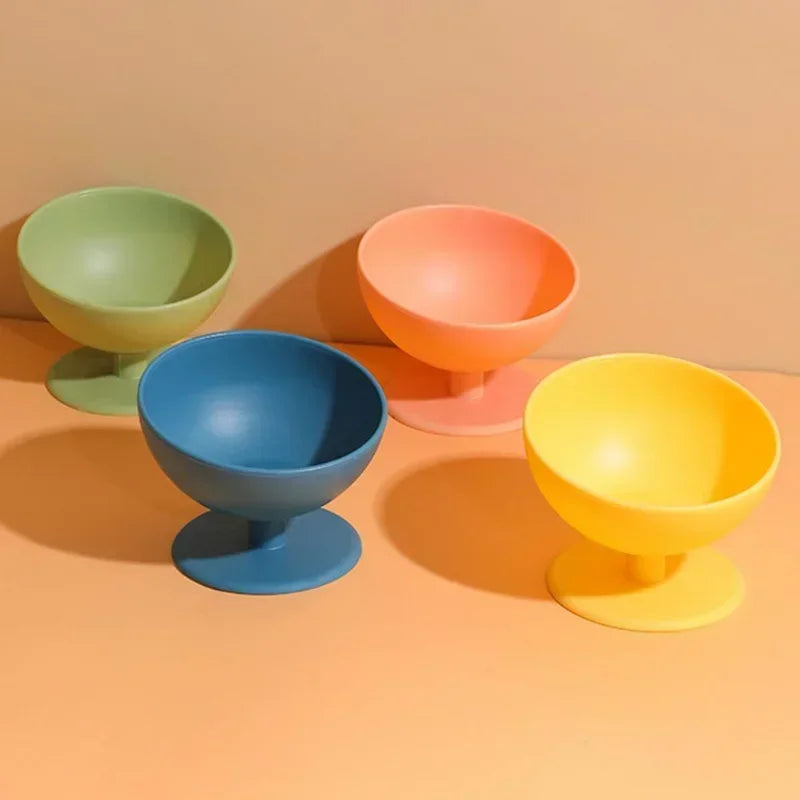 Hign-concerned Cat Tilt Design Anti-Overturning Feeding Bowl