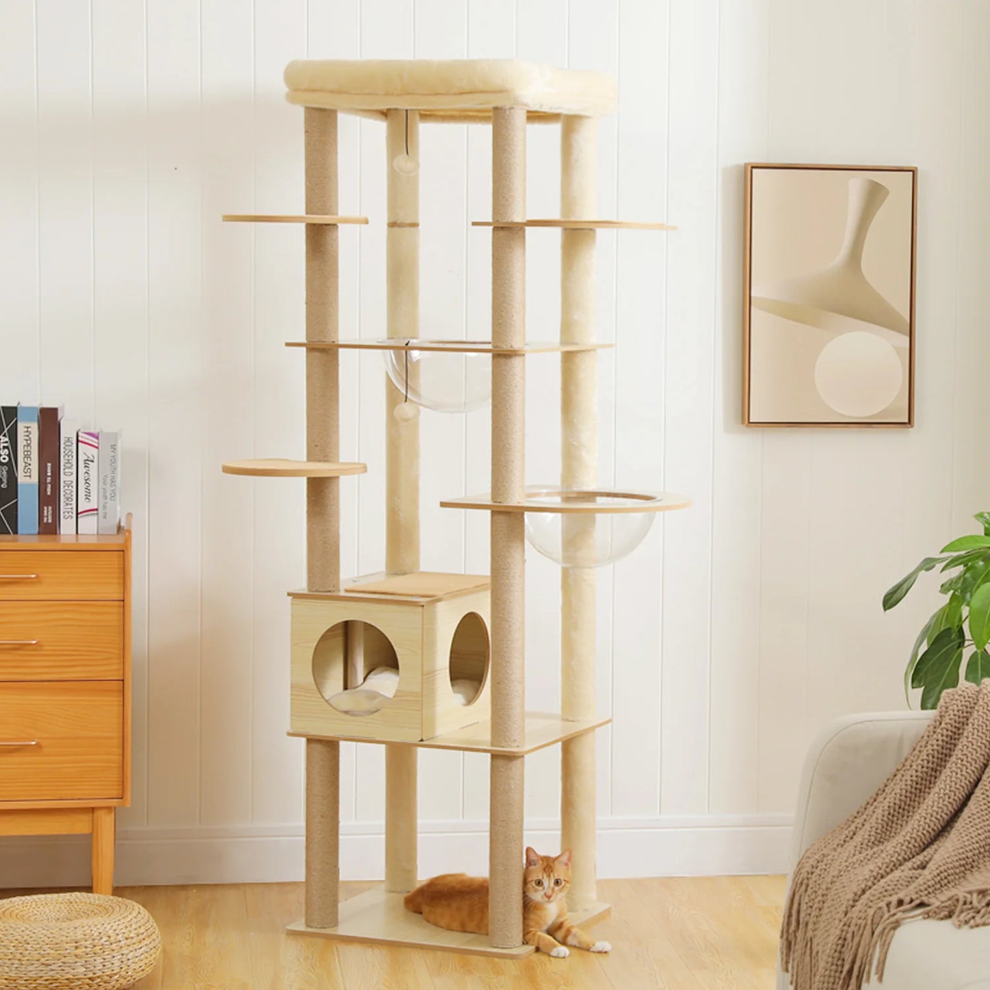 PAWZ Road Multi-Level Cat Tree Tower With Scratching Posts Durable