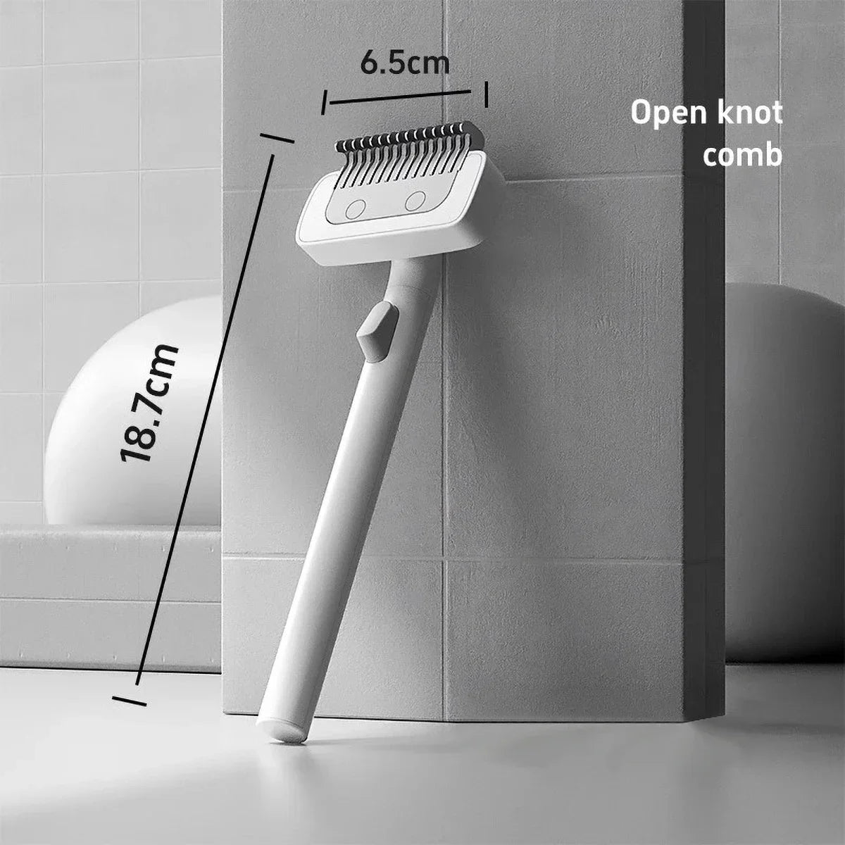 Hign-concerned Stainless Steel Pet Comb With Rounded Knife Head