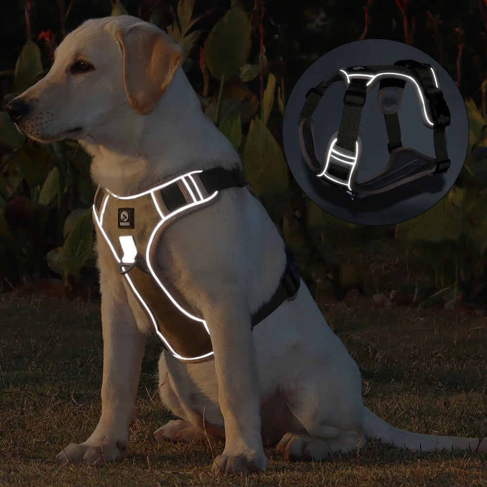 Guangdong Military Dog Breathable Harness Reflective Vest For Training