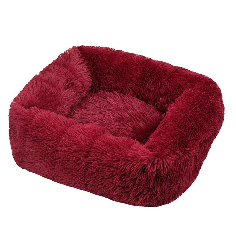 Rectangle Plush Dog Bed Winter Warm Mat For Pet Comfort