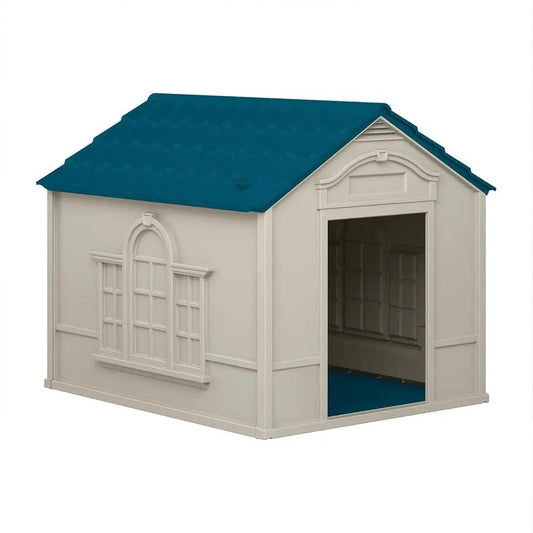 Deluxe Dog House With Removable Roof And Vents Personalization Labels
