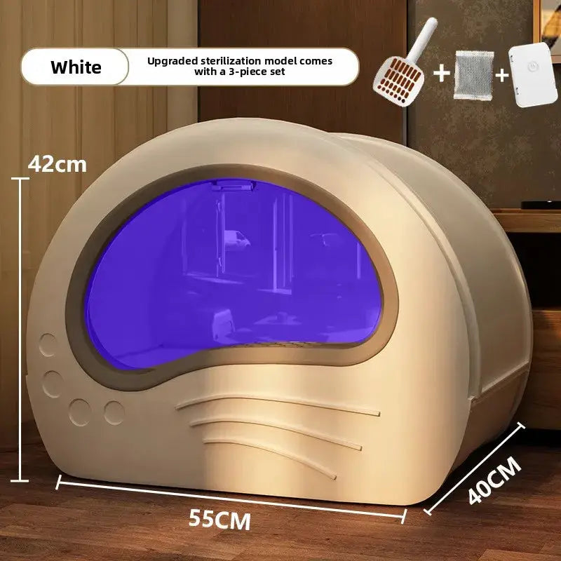 Self Cleaning Cat Litter Box Extra Large Fully Enclosed Drawer Dual Side Doors Odor Control Cat Toilet Arenero Gato Pet Items by Furtastic Pet Essentials
