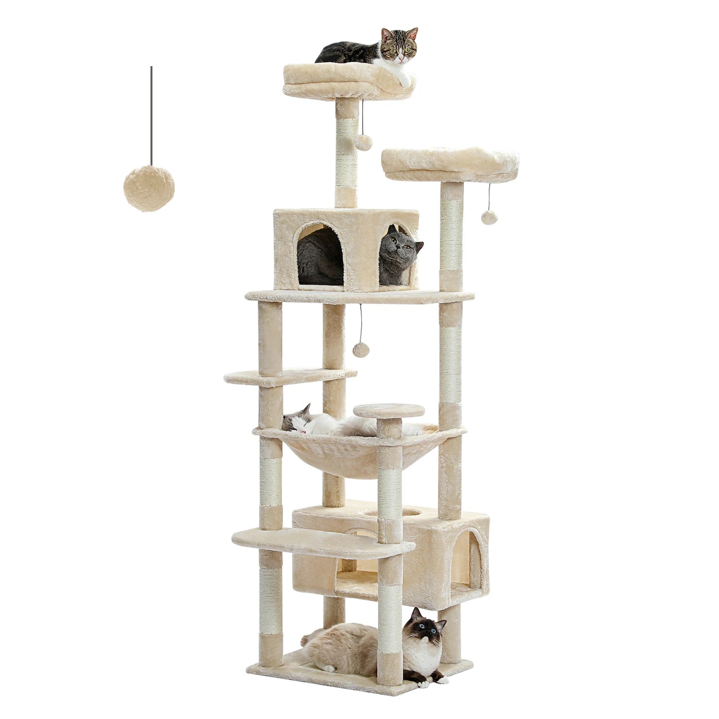 PAWZ Road Large Cat Tree Indoor Cats With Sisal Posts
