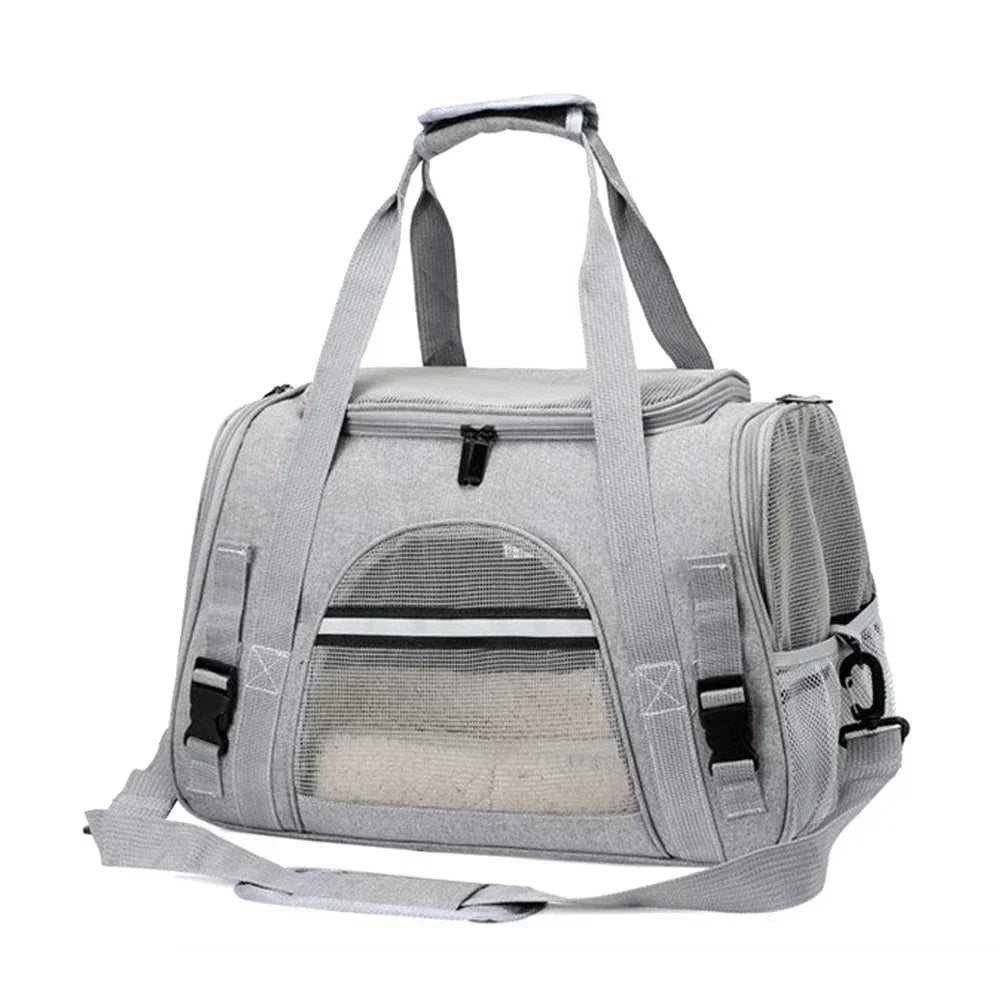 Dog Carrier Backpack With Thick Cotton Cushion Breathable Mesh