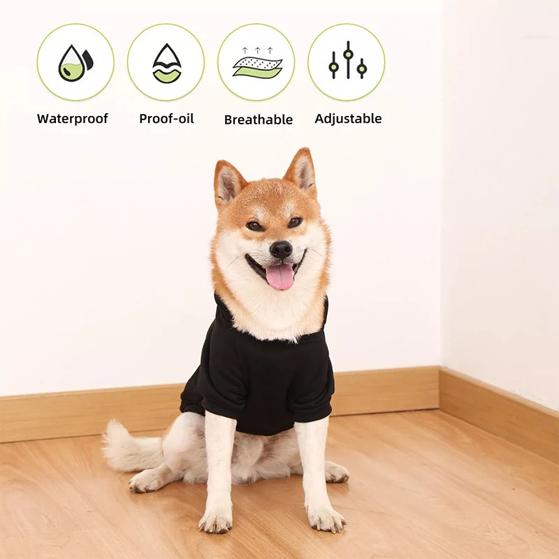 NONECN Dog Hooded Sweatshirt Winter Coat For Pets AllWeather