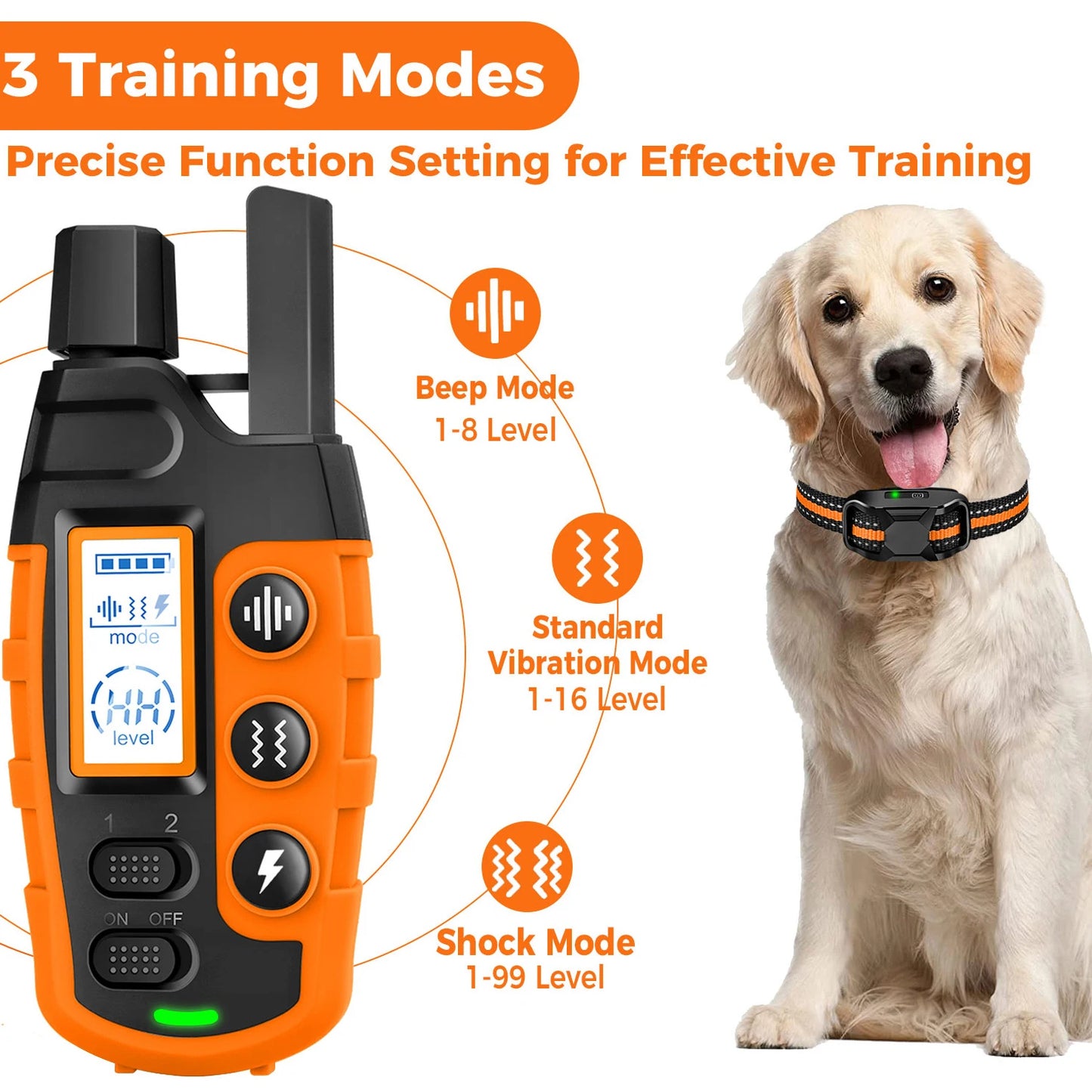 WXRPET Electric Dog Training Collar With Remote Control Waterproof