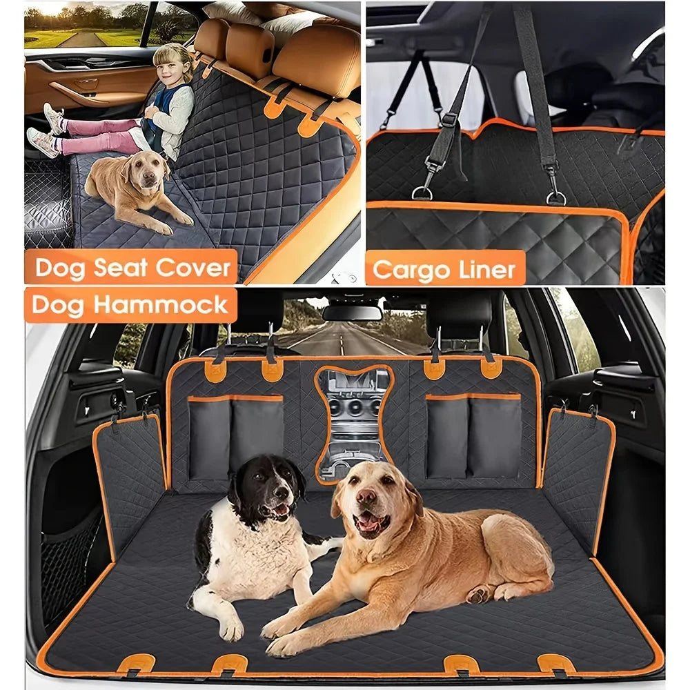 NONECN 600D Waterproof Dog Car Seat Cover Hammock