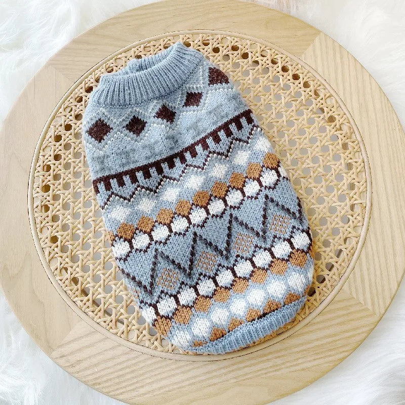 Luxurious Knitted Dog Sweater Coat For Chihuahua French Bulldog Winter