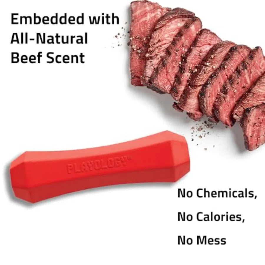 YAO HUI HUANG Squeaky Chew Stick Dog Toy Beef Scented