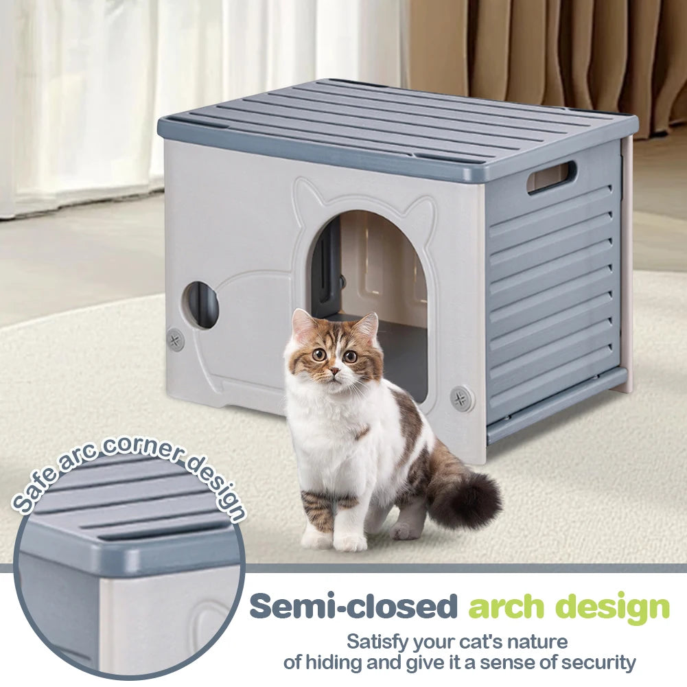Alloet Outdoor Waterproof Cat Dog House For Small Pets