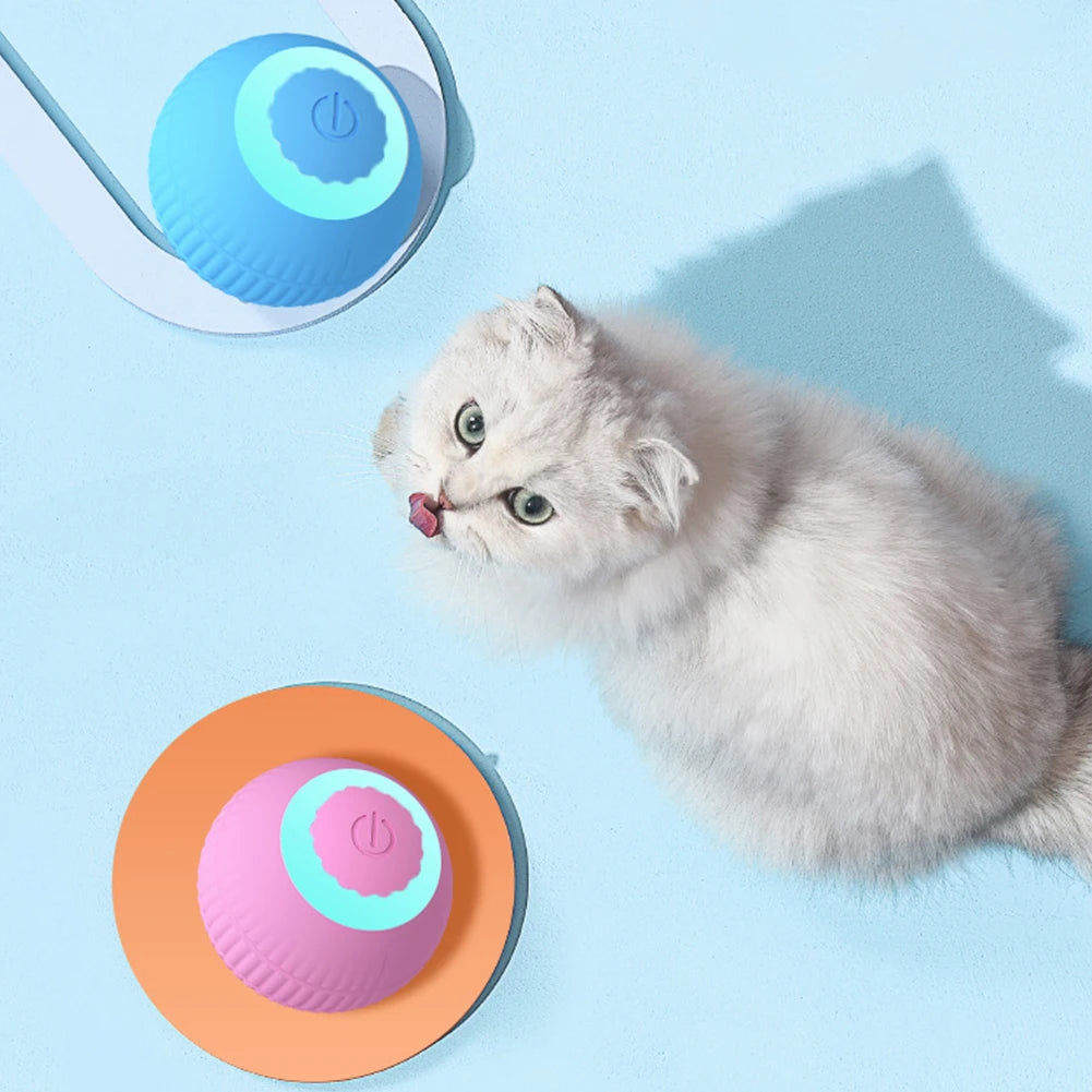 Alloet Electric Cat Ball Toys USB Rechargeable Self Rotating Ball For Pets