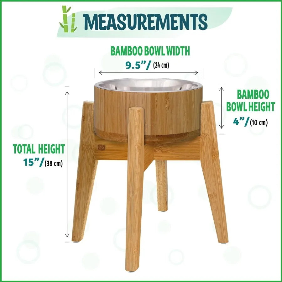 Hign-Concerned Stainless Steel Elevated Dog Bowls Raised Feeder