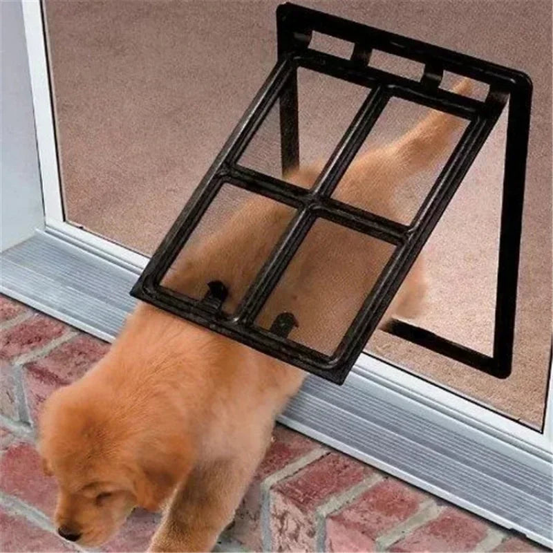 NONEDog Door Home Lockable Cat Screen Door For Mosquito Proof Window