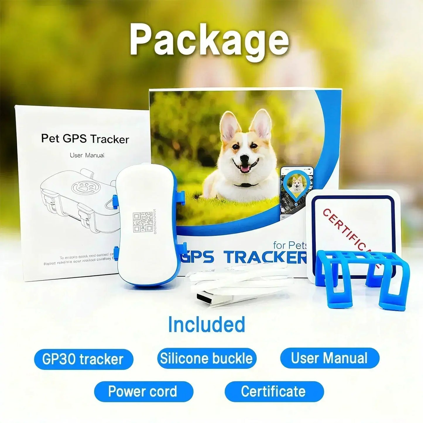 GPS Pet Tracker 4G for Dogs & Cats Built-in SIM with Real-Time Tracking, WiFi Home Positioning, IP67 Waterproof, Plan Required by Furtastic Pet Essentials