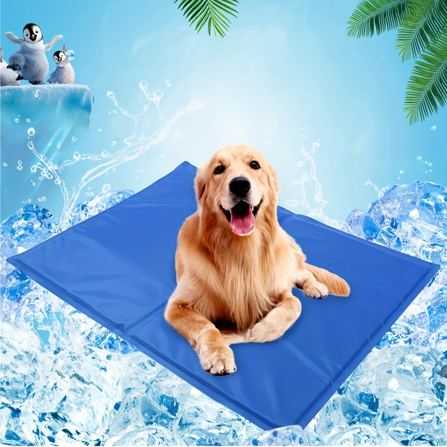 Hign-concerned Pet Cooling Pad Waterproof Ice Mat For Dogs
