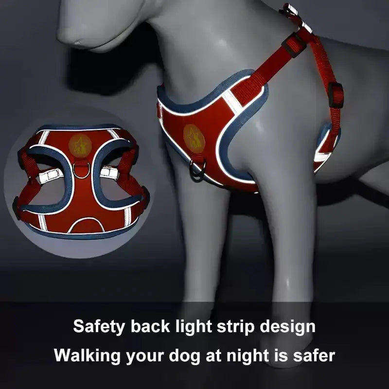 Small Medium Dogs Harness Vest Walking Traction Rope Reflective Straps, Soft Mesh Harness Breathable Pet Supplies by Furtastic Pet Essentials