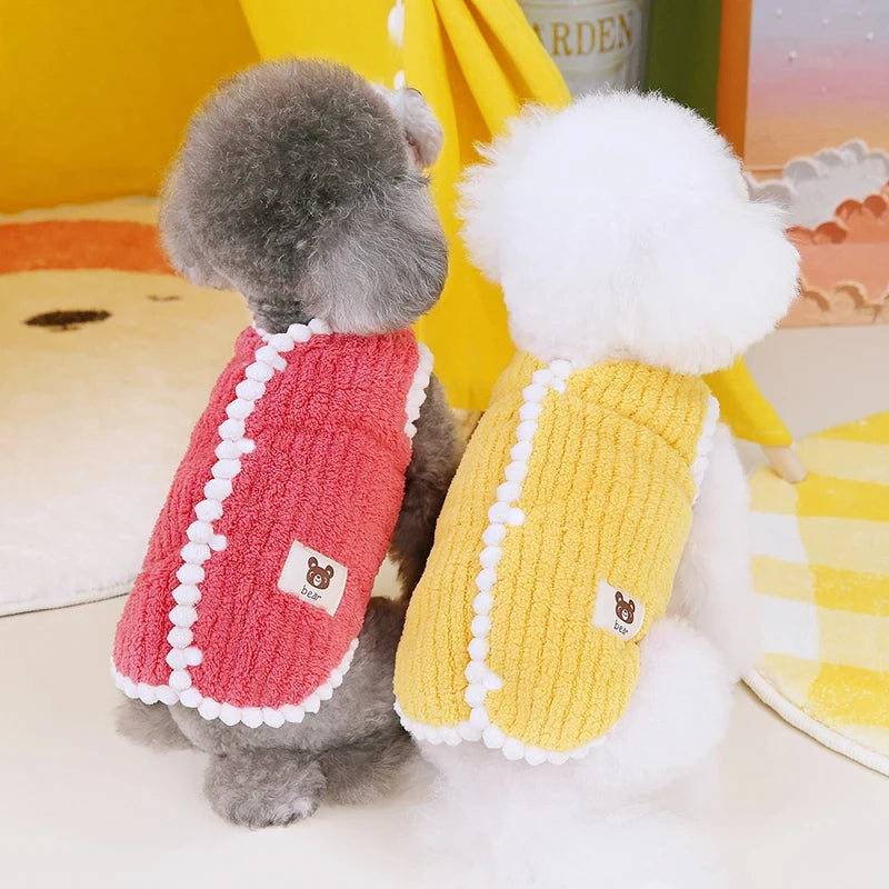 Soft Fleece Dog Coat For Small Dogs Cats Winter Warm